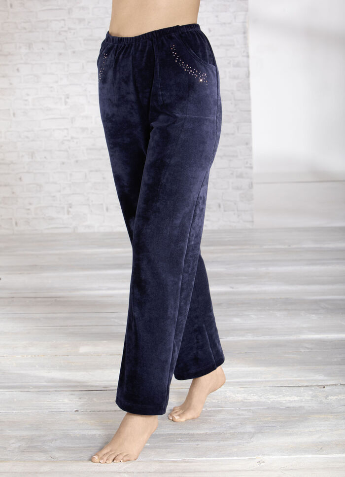 Hose mit Strasssteinzier MARINE