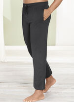 Zweierpack Pyjama- und Freizeithosen, lang, mit Durchzugsband und Seitentaschen PETROL/ANTHRAZIT