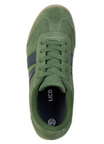 Sportliche Herren-Sneaker, mit herausnehmbarem Fussbett GRÜN-MARINE