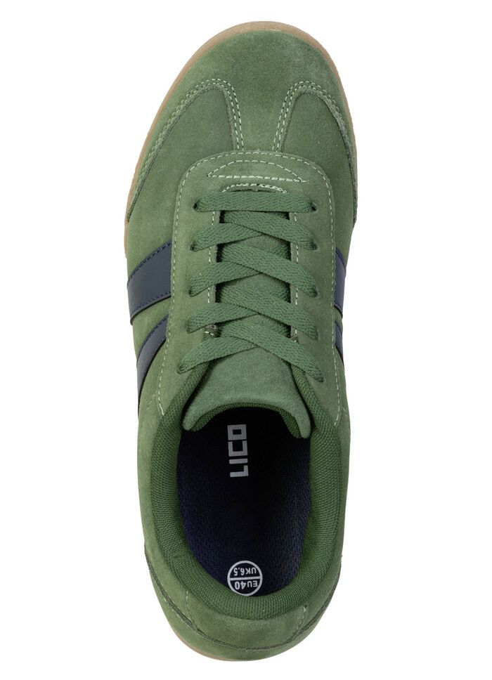 Sportliche Herren-Sneaker, mit herausnehmbarem Fussbett GRÜN-MARINE