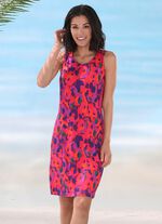 Laurina Kleid mit farbbrillantem Druckdessin, &auml;rmellos 