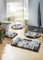 Badgarnitur von Grund mit rutschhemmender Rückseite GRAU