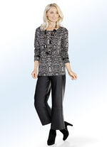 Hose aus softem Nappaleder-Imitat SCHWARZ