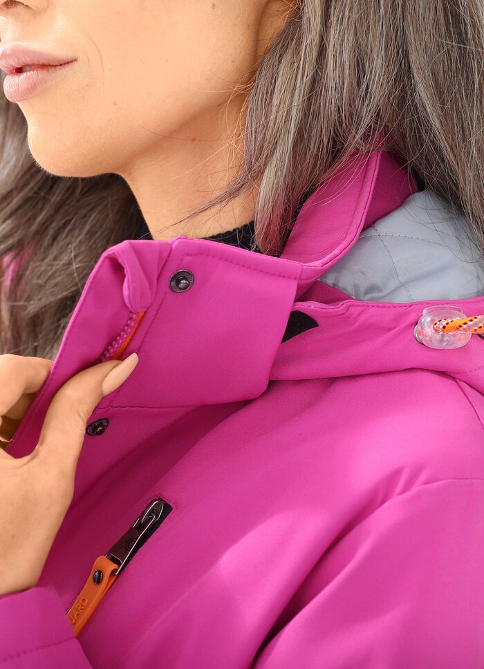 Longjacke aus Softshell FUCHSIA