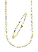 Fantasieketten-Garnitur in Bicolor 