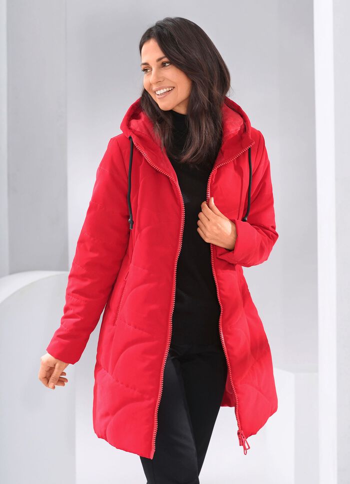 Kurzmantel mit 2-Wege-Rei&szlig;verschluss 