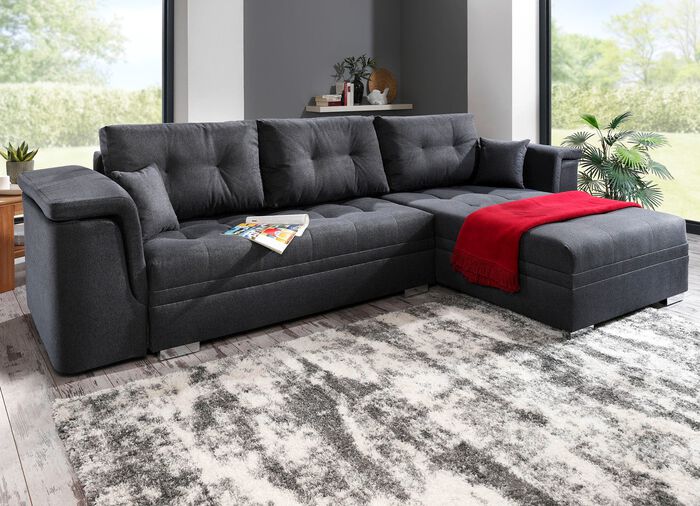 Moderne Polsterecke ANTHRAZIT