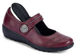 Slipper mit herausnehmbarem Lederfussbett, Weite G BORDEAUX