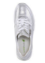 Waldläufer, sportliche Damen-Sneaker, Weite H, mit herausnehmbarem Fussbett SILBER