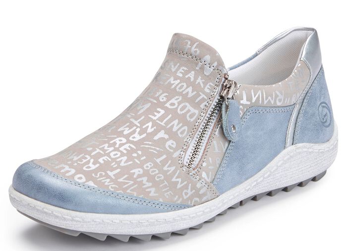 Remonte Slipper mit herausnehmbarer Einlage BLEU-SILBERGRAU