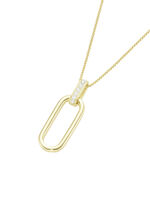 Vergoldeter Anhänger mit Kette 