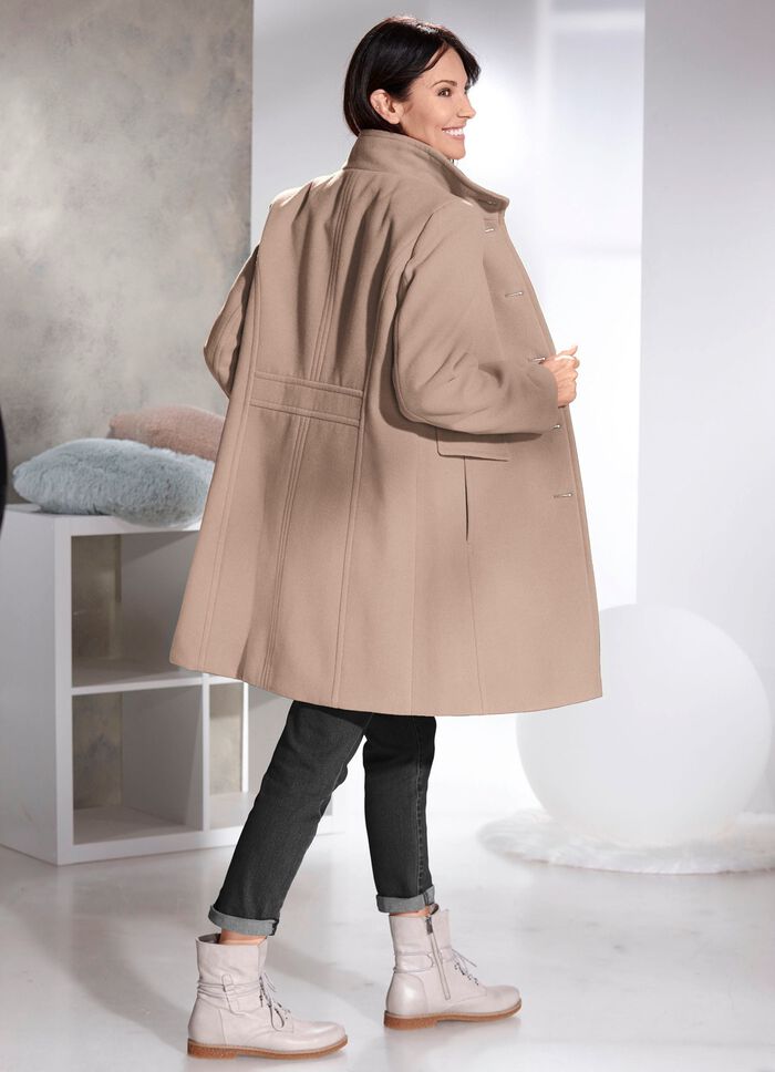 Kurzmantel mit Nahttaschen 