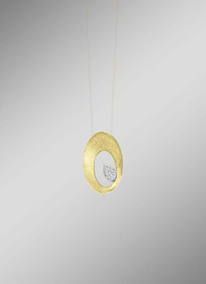 Eleganter Blickfang: Anhänger mit 11 Brillanten 