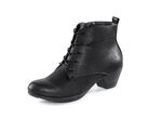 Andrea Conti Schnür-Stiefelette aus Synthetik SCHWARZ