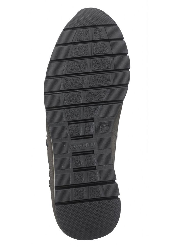 Bootie mit zwei Reissverschl&uuml;ssen GRAU