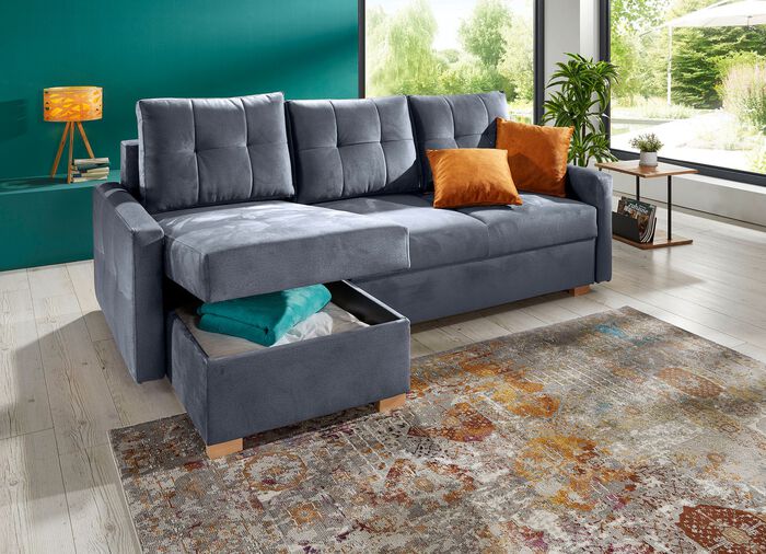 Polsterecke mit Bettfunktion 