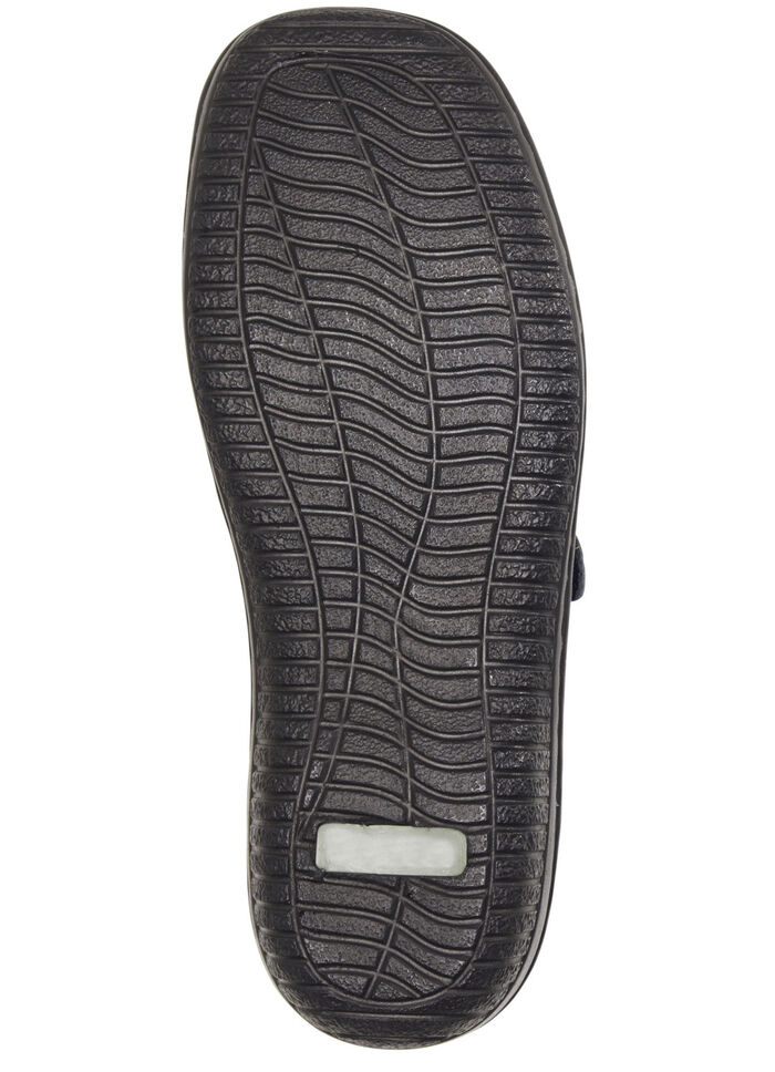 ELENA EDEN, bequeme Damen-Slipper, Weite G, mit herausnehmbarem Fussbett MARINE