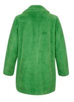Webpelzjacke mit Reverskragen GR&Uuml;N