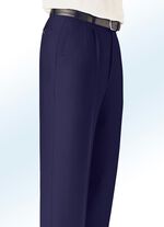 «Klaus Modelle»-Hose mit seitlichen Paspeltaschen in 5 Farben MARINE
