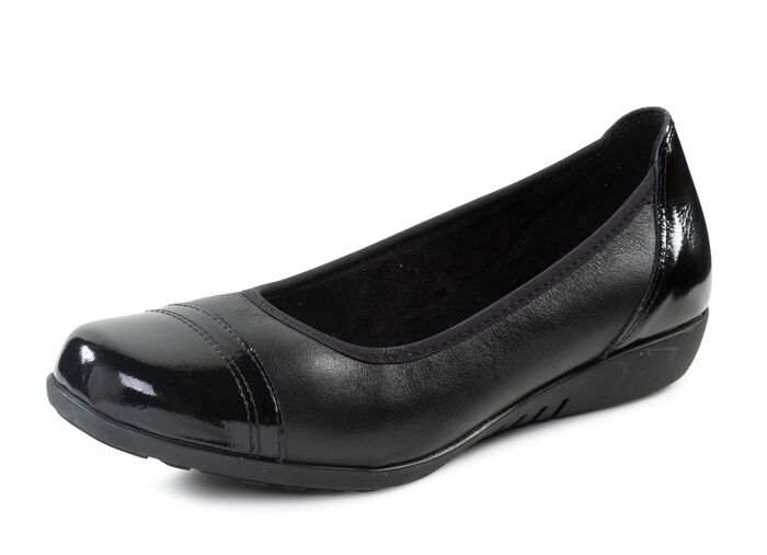 ELENA EDEN, klassische Damen-Ballerinas, Weite G, mit herausnehmbarem Fussbett 