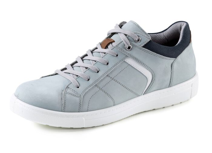 GINO GALANTE Schn&uuml;rschuh aus Nubukleder mit Kontrastbes&auml;tzen 