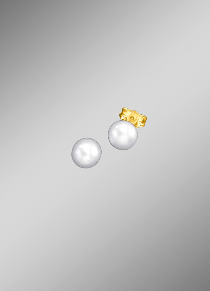 Ohrstecker mit S&uuml;sswasser-Zuchtperle, verschiedene Gr&ouml;ssen 