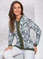 Blusenjacke in Spitzen-Optik 