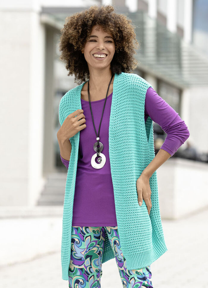 Gilet in verschlussloser Form 