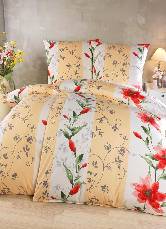 Bettwäsche-Garnitur mit Reissverschluss 