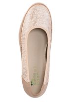 ELENA EDEN, bequeme Damen-Ballerinas, Weite G, mit herausnehmbarem Fussbett TAUPE