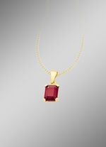 Zeitloser Anh&auml;nger mit echt Granat 