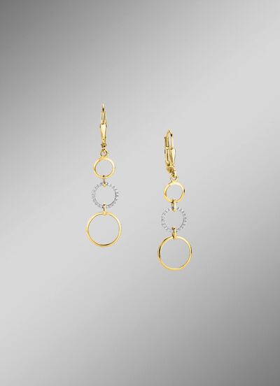 Elegante Kreationen: Ohrringe mit synth. Zirkonia 