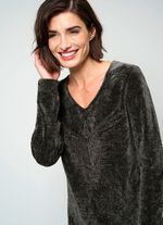 Pullover aus Chenillegarn 