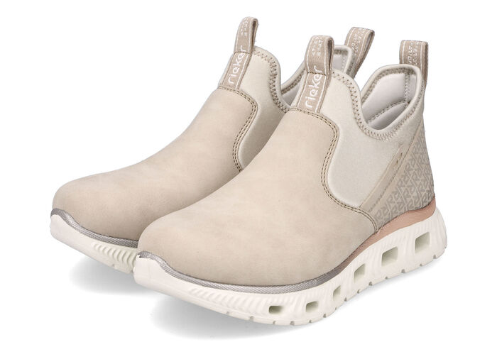 Rieker Slipper mit schimmernden Akzenten BEIGE-ECRU