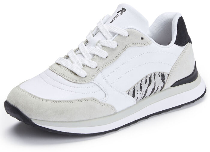 Rieker Sneaker mit interessantem Zebra-Druck WEISS
