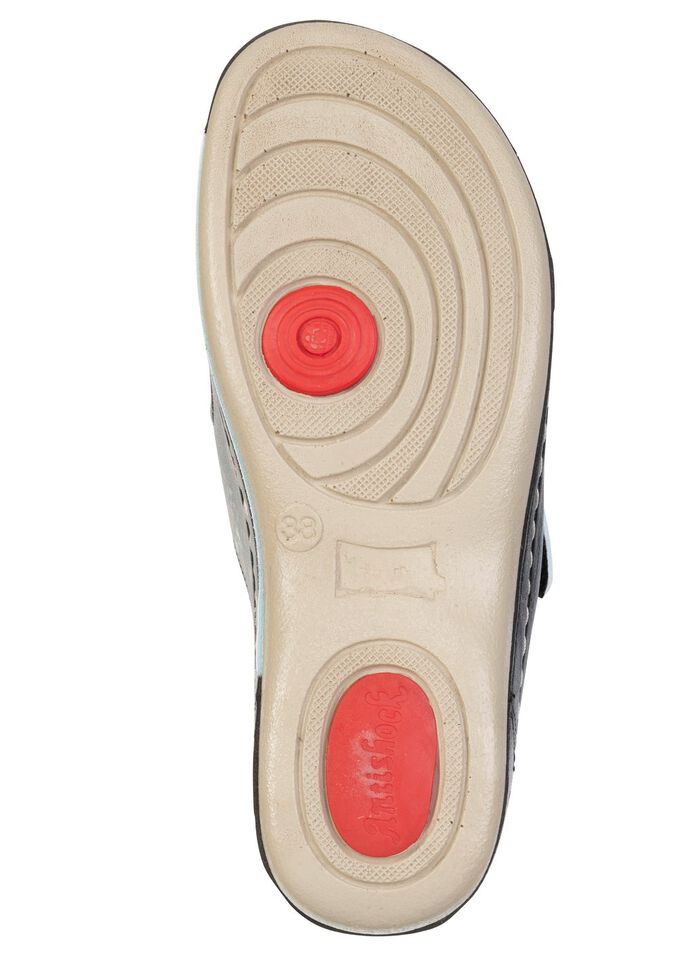 ELENA EDEN, klassische Damen-Pantoletten, Weite G, mit Klettverschluss 