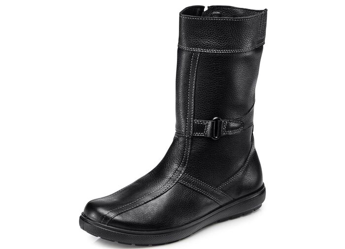 Stiefelette mit winterlichem Lammfellfutter 