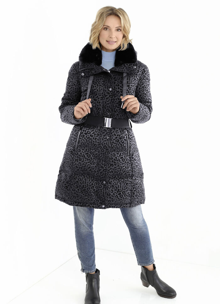 Kurzmantel mit Stretchgürtel 