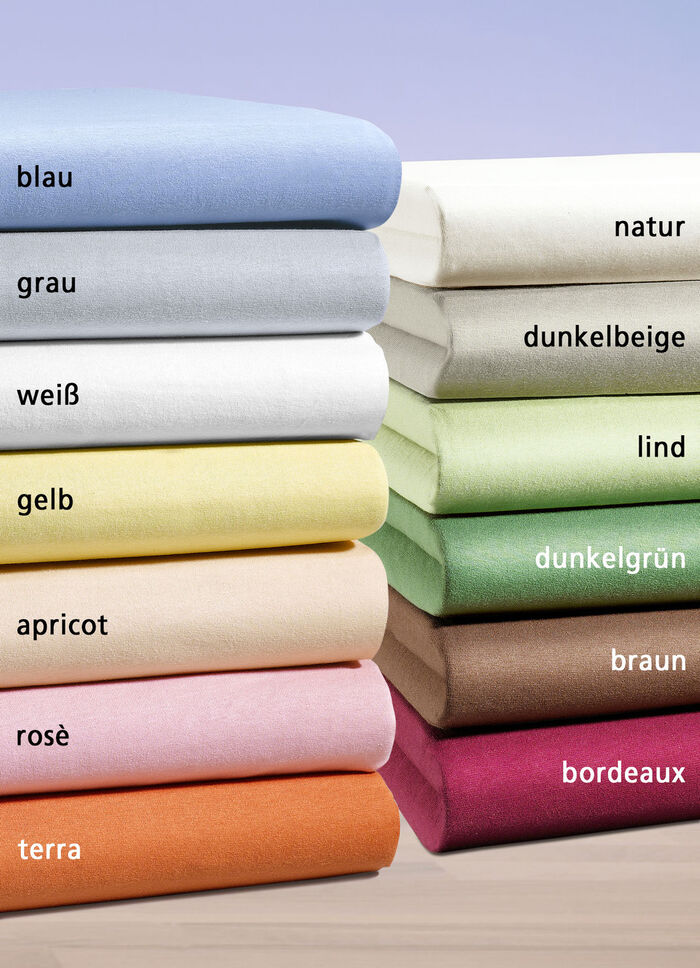 irisette Mako-Jersey-Spannbetttuch in verschiedenen Farben BLAU