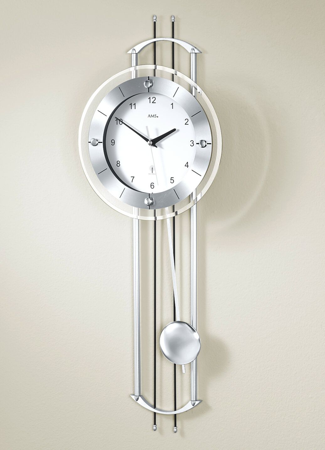 Mareli Wanduhr Im Shabby-Look – 30x30 Cm, Matt Laminiert, Grau, Mit Lautlosem Quarzwerk (Batterie AA, Made In Italy)