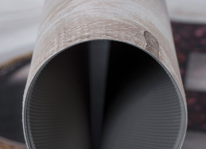 Pflegeleicher und strapazierf&auml;higer K&uuml;chenl&auml;ufer CREME-BRAUN