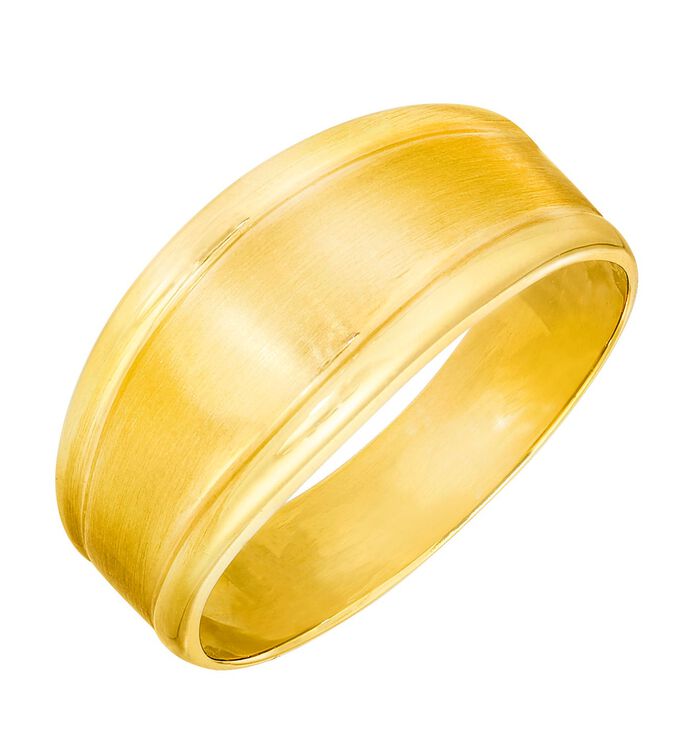 Sch&ouml;ner Damenring in Glanz/matt 