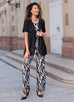 Longshirt in Jackenoptik 