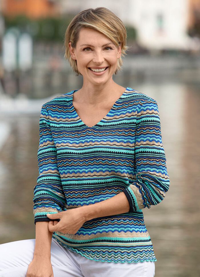 Pullover mit nachhaltig recycelter Baumwolle 