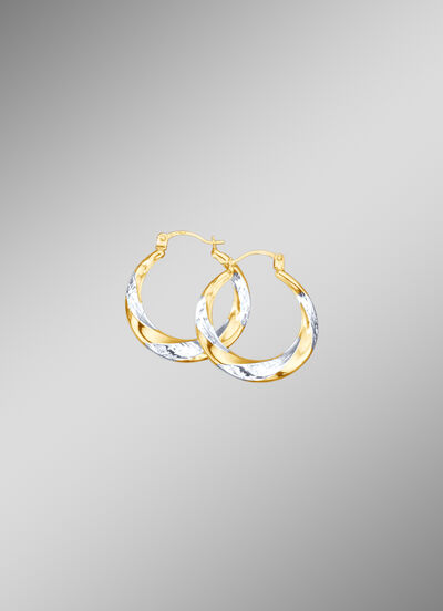 Diamantierte Creolen 