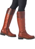 Remonte, gef&uuml;tterte Damen-Stiefel, Winterschuhe, Weite G, mit Reissverschluss MARONE-MOKKA
