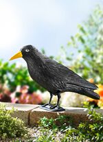 Vogelschreck-Rabe aus Kunststoff 