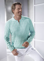 Polopullover mit kurzem Reissverschluss in 3 Farben MINT