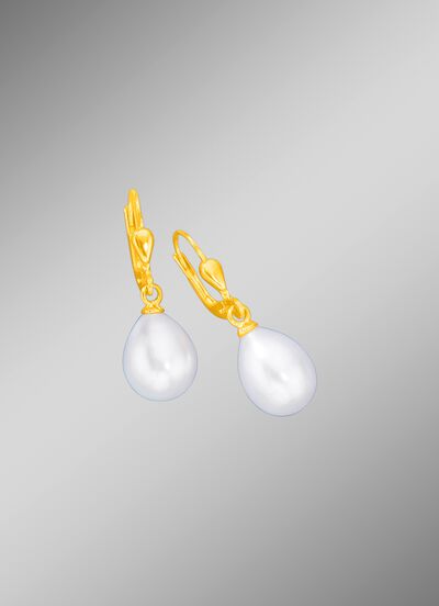 Ohrringe mit S&uuml;sswasser-Zuchtperlen 