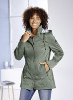 Jacke mit Schub- und Reißverschlusstaschen OLIV